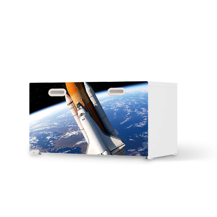 Möbelfolie Space Traveller - IKEA Stuva / Fritids Bank mit Kasten  - weiss