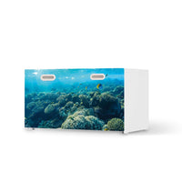 Möbelfolie Underwater World - IKEA Stuva / Fritids Bank mit Kasten  - weiss