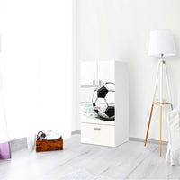 Möbelfolie Freistoss - IKEA Stuva / Fritids kombiniert - 2 Schubladen und 2 kleine Türen - Kinderzimmer