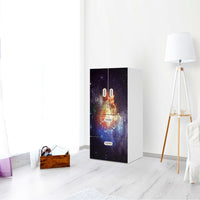 Möbelfolie Nebula - IKEA Stuva / Fritids kombiniert - 2 Schubladen und 2 kleine Türen - Kinderzimmer