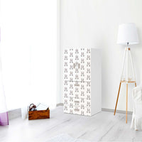 Möbelfolie Hoppel - IKEA Stuva / Fritids kombiniert - 3 Schubladen und 2 kleine Türen - Kinderzimmer