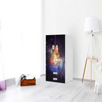 Möbelfolie Nebula - IKEA Stuva / Fritids kombiniert - 3 Schubladen und 2 kleine Türen - Kinderzimmer