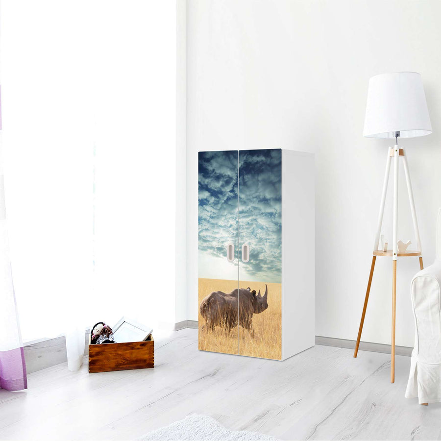 Möbelfolie Rhino - IKEA Stuva / Fritids Schrank - 2 große Türen - Kinderzimmer