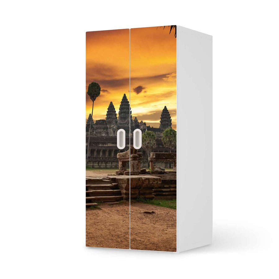 Möbelfolie Angkor Wat - IKEA Stuva / Fritids Schrank - 2 große Türen  - weiss