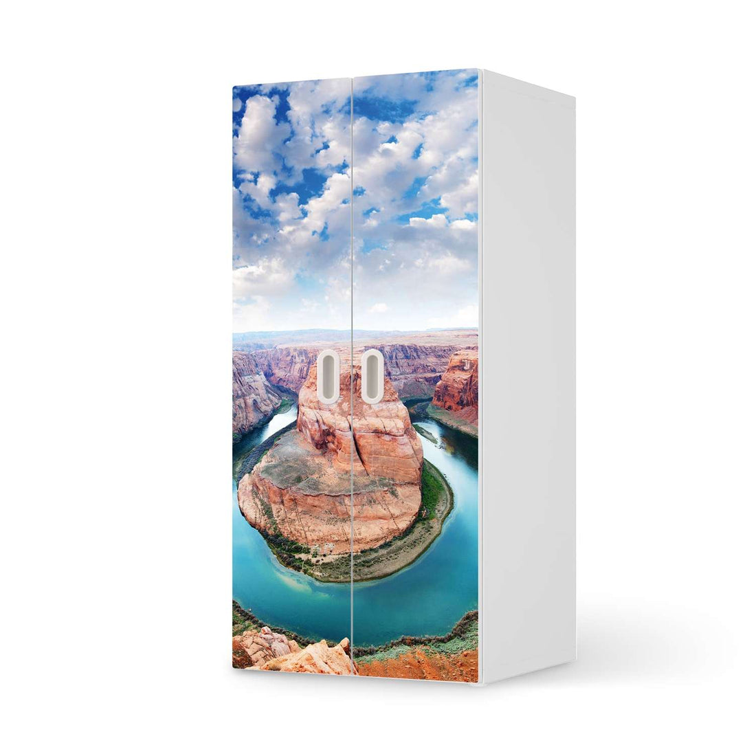 Möbelfolie Grand Canyon - IKEA Stuva / Fritids Schrank - 2 große Türen  - weiss