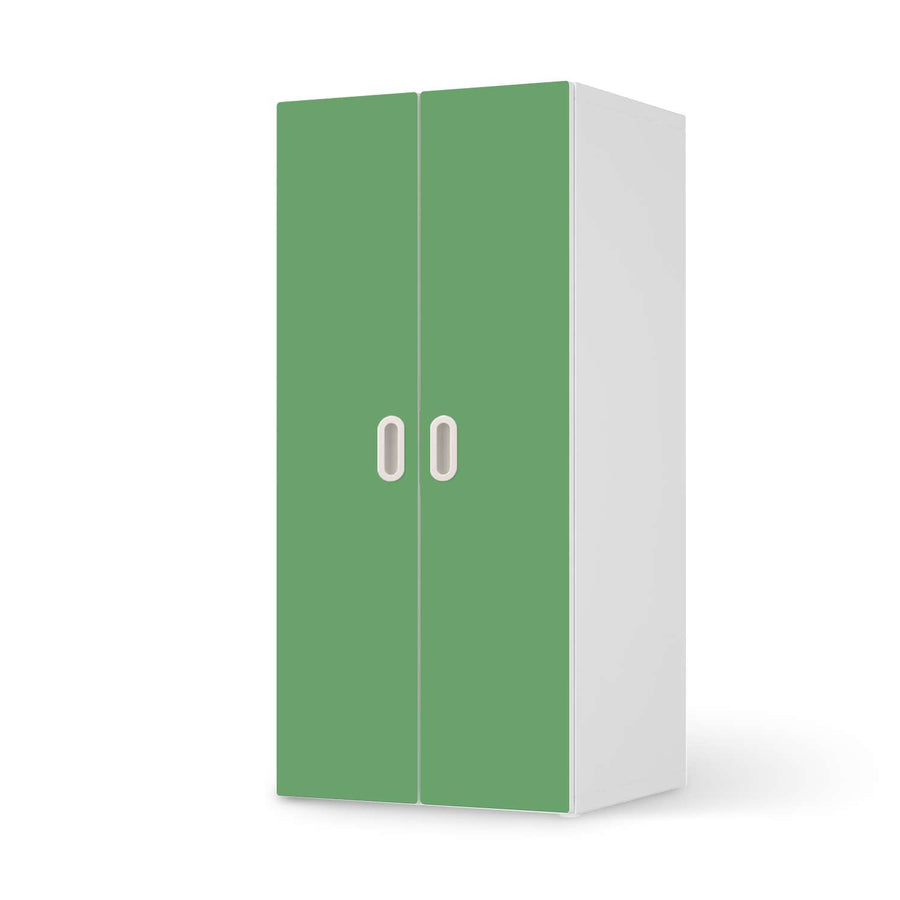 Möbelfolie Grün Light - IKEA Stuva / Fritids Schrank - 2 große Türen  - weiss