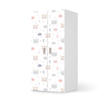 Möbelfolie Sweet Dreams - IKEA Stuva / Fritids Schrank - 2 große Türen  - weiss