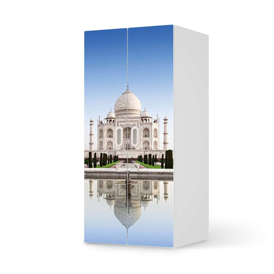 Möbelfolie Taj Mahal - IKEA Stuva / Fritids Schrank - 2 große Türen  - weiss