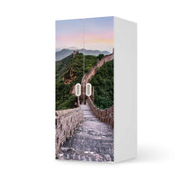 Möbelfolie The Great Wall - IKEA Stuva / Fritids Schrank - 2 große Türen  - weiss