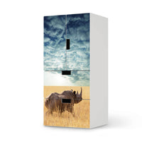 Möbelfolie Rhino - IKEA Stuva kombiniert - 2 Schubladen und 2 kleine Türen  - weiss