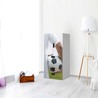 Möbelfolie Footballmania - IKEA Stuva kombiniert - 3 Schubladen und 2 kleine Türen - Kinderzimmer