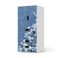Möbelfolie Spring Tree - IKEA Stuva kombiniert - 3 Schubladen und 2 kleine Türen  - weiss