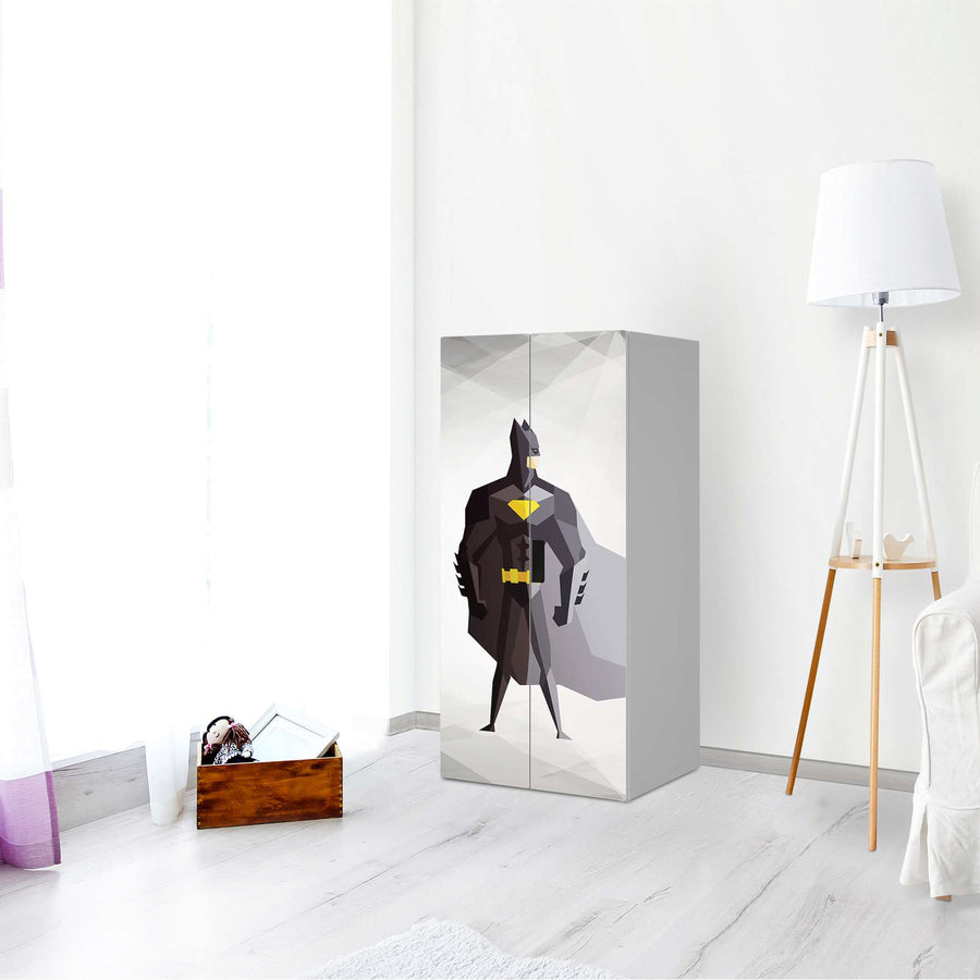 Möbelfolie Mr. Black - IKEA Stuva Schrank - 2 große Türen - Kinderzimmer