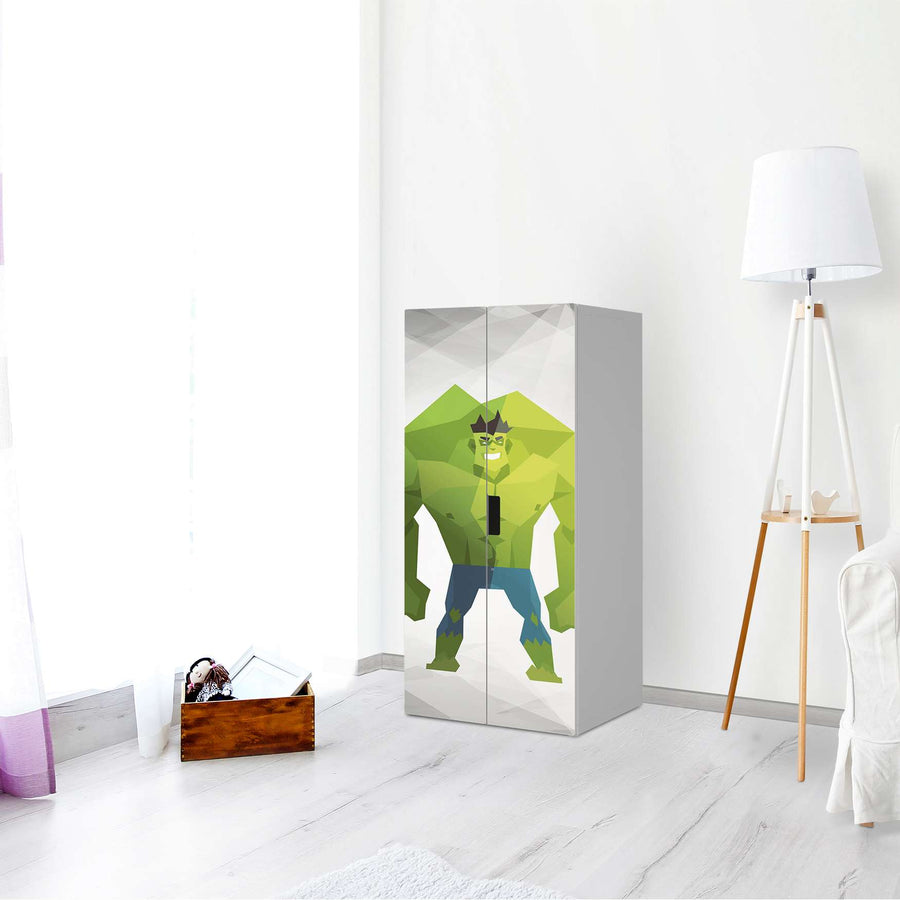 Möbelfolie Mr. Green - IKEA Stuva Schrank - 2 große Türen - Kinderzimmer