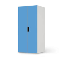 Möbelfolie Blau Light - IKEA Stuva Schrank - 2 große Türen  - weiss