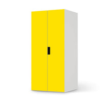 Möbelfolie Gelb Dark - IKEA Stuva Schrank - 2 große Türen  - weiss