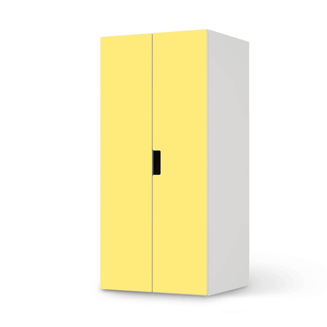 Möbelfolie Gelb Light - IKEA Stuva Schrank - 2 große Türen  - weiss