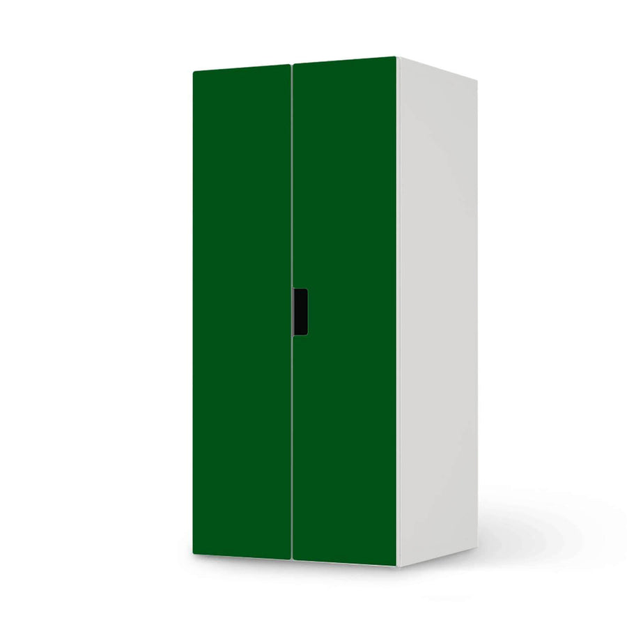 Möbelfolie Grün Dark - IKEA Stuva Schrank - 2 große Türen  - weiss