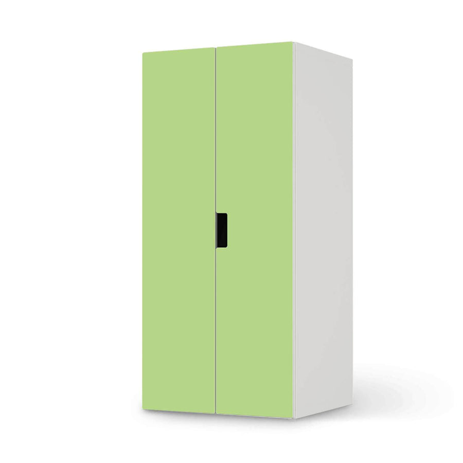 Möbelfolie Hellgrün Light - IKEA Stuva Schrank - 2 große Türen  - weiss