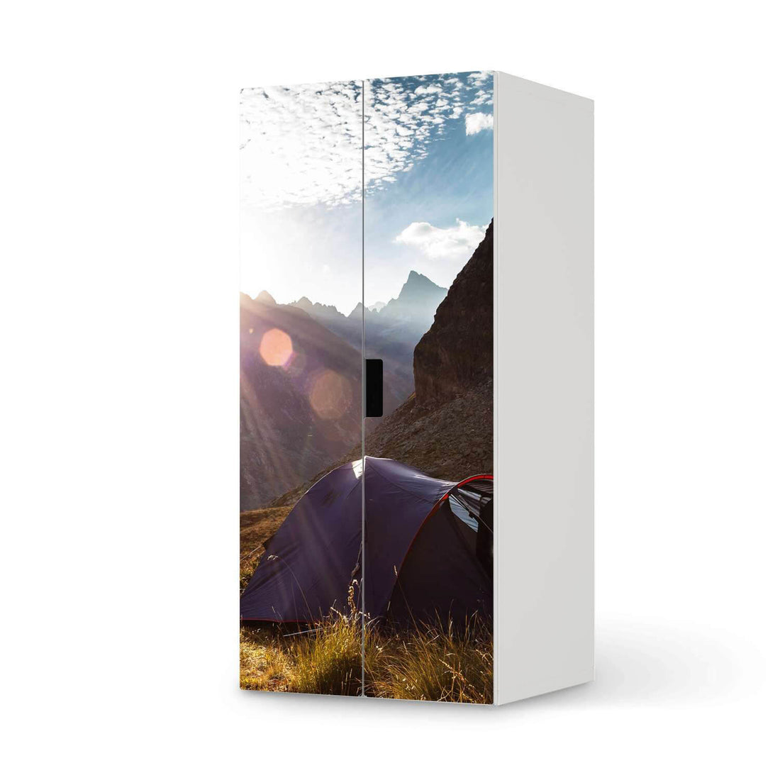 Möbelfolie Into the Wild - IKEA Stuva Schrank - 2 große Türen  - weiss