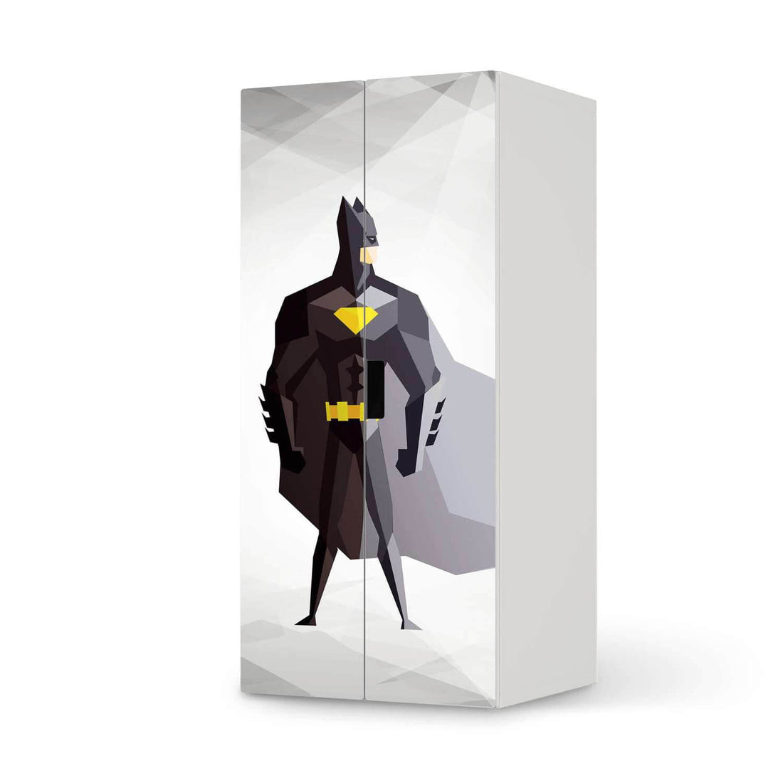 Möbelfolie Mr. Black - IKEA Stuva Schrank - 2 große Türen  - weiss