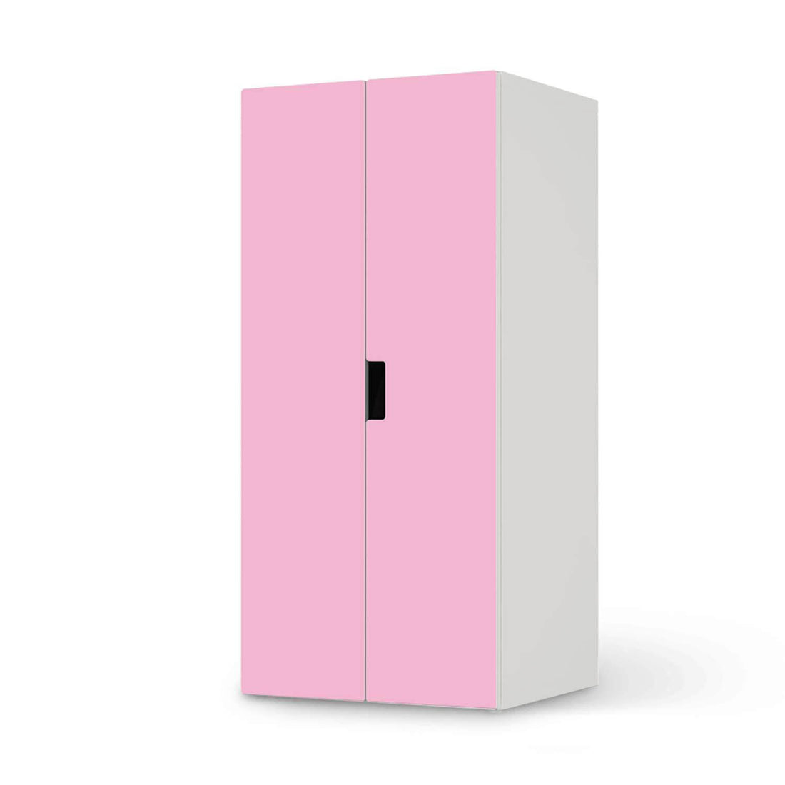 Möbelfolie Pink Light - IKEA Stuva Schrank - 2 große Türen  - weiss