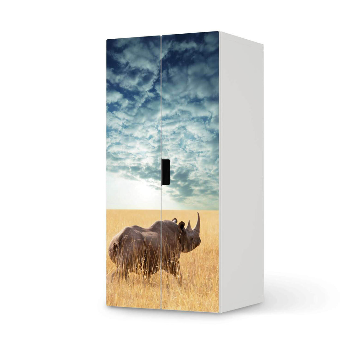 Möbelfolie Rhino - IKEA Stuva Schrank - 2 große Türen  - weiss