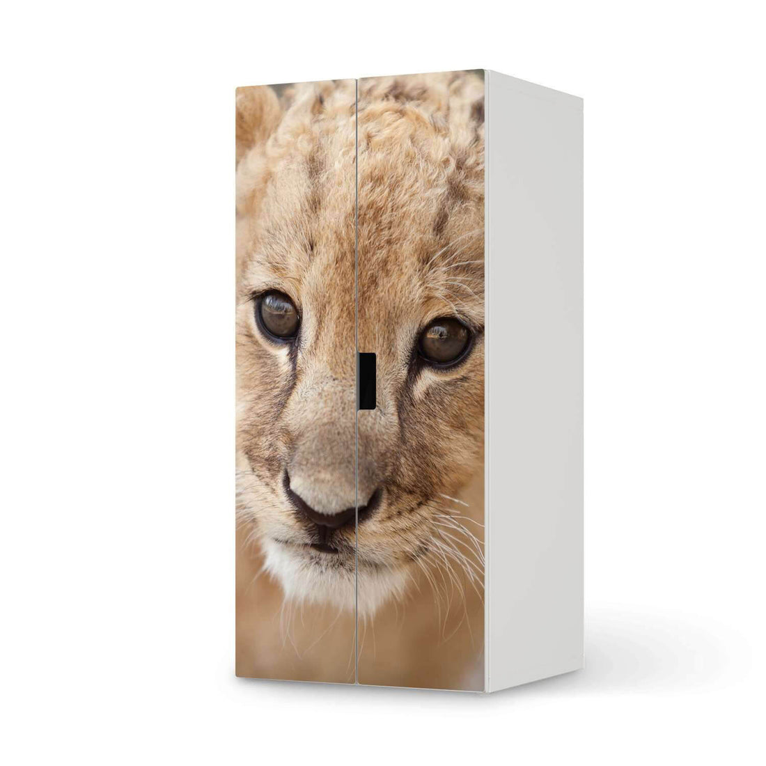 Möbelfolie Simba - IKEA Stuva Schrank - 2 große Türen  - weiss