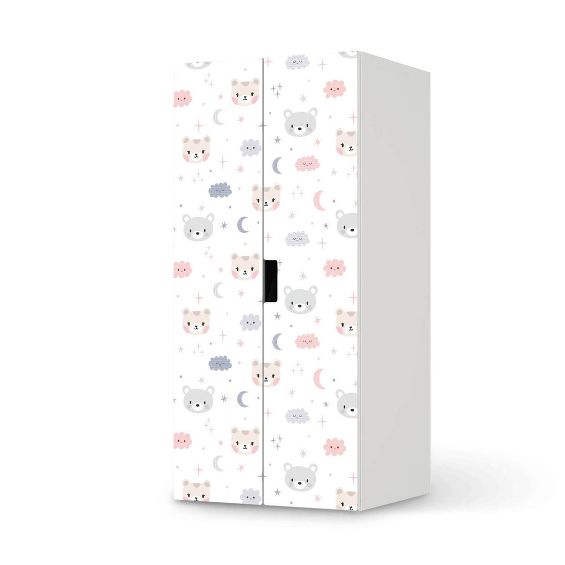 Möbelfolie Sweet Dreams - IKEA Stuva Schrank - 2 große Türen  - weiss