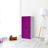 Möbelfolie Flieder Dark - IKEA Stuva Schrank - 2 große Türen - Wohnzimmer