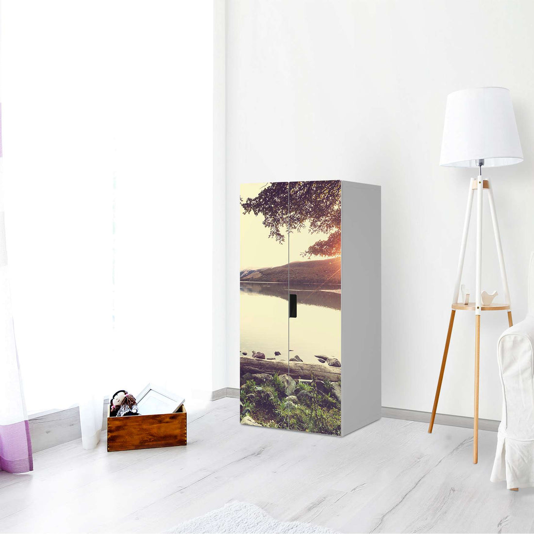 Möbelfolie Seaside Dreams - IKEA Stuva Schrank - 2 große Türen - Wohnzimmer