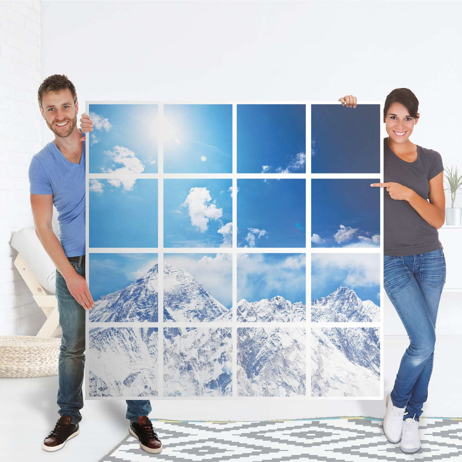 Selbstklebende Folie Everest - IKEA Expedit Regal 16 Türen - Folie