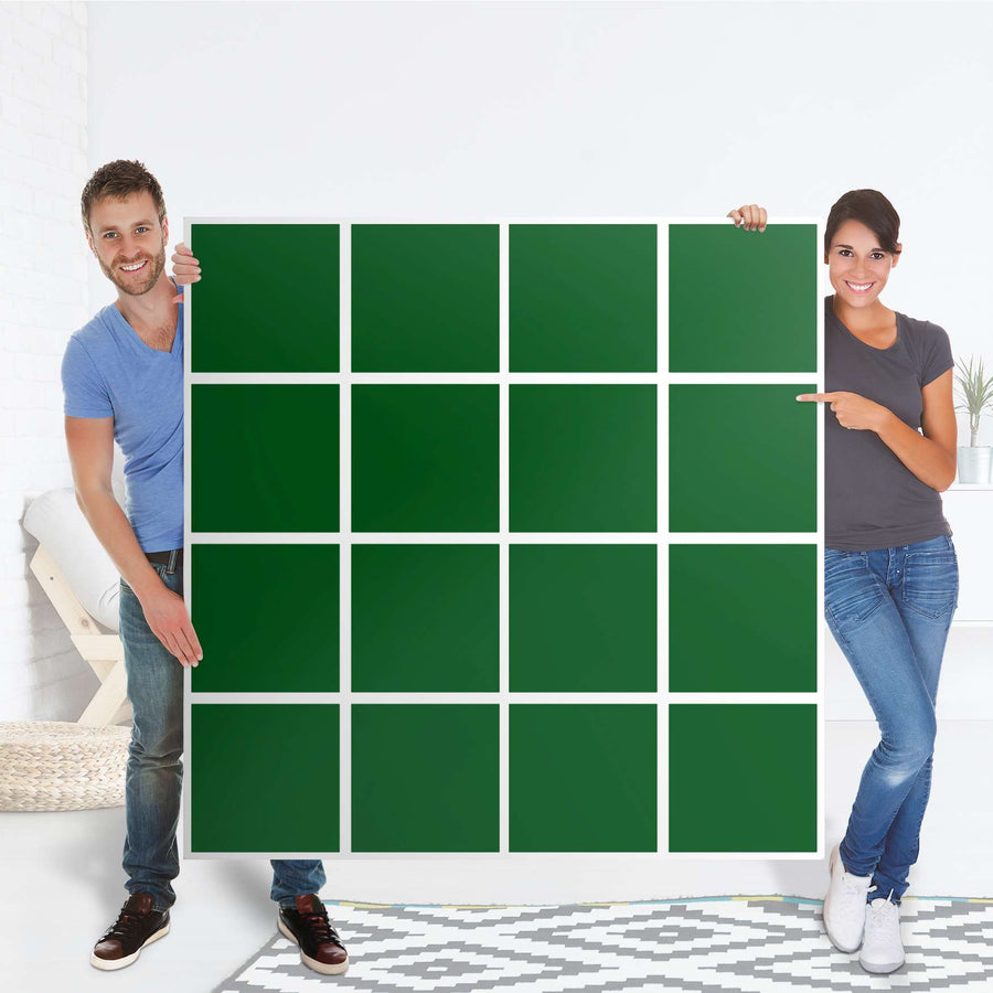 Selbstklebende Folie Grün Dark - IKEA Expedit Regal 16 Türen - Folie