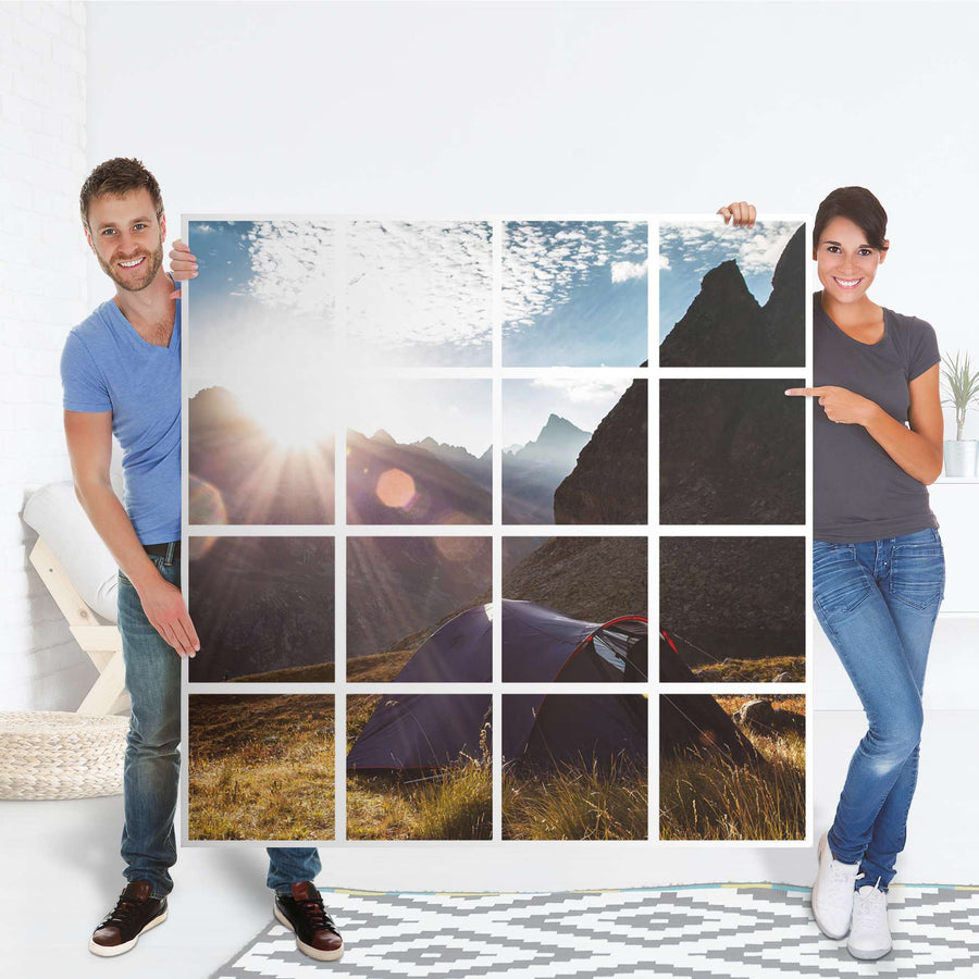 Selbstklebende Folie Into the Wild - IKEA Expedit Regal 16 Türen - Folie