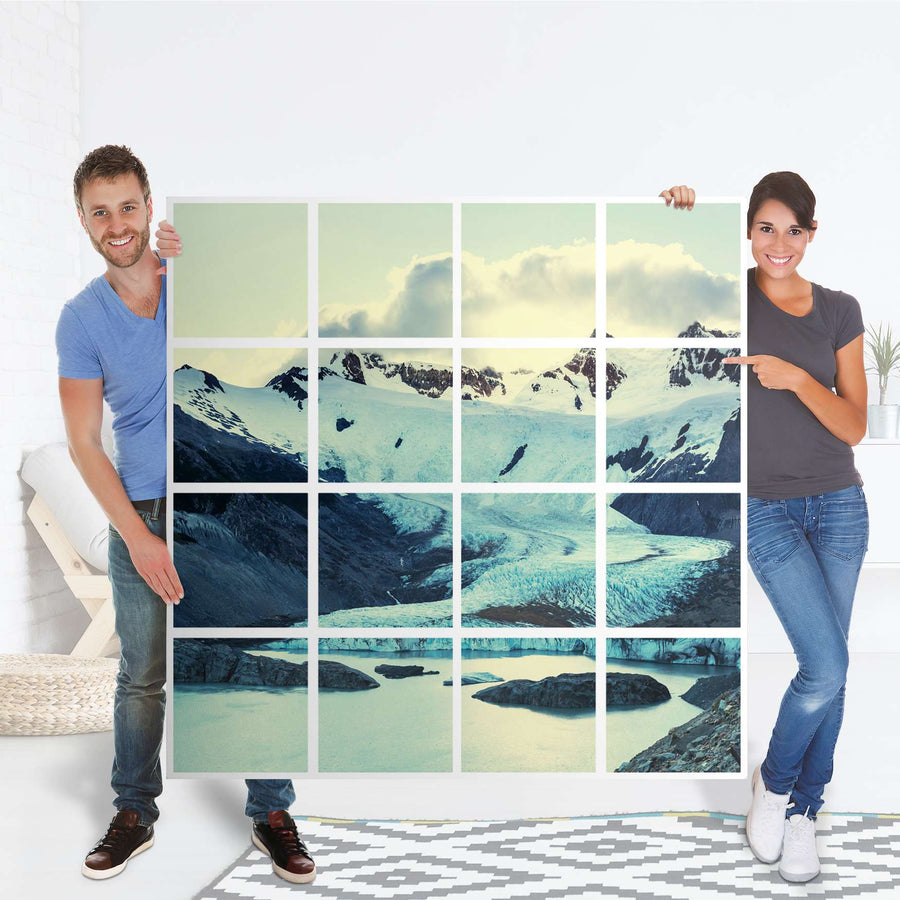 Selbstklebende Folie Patagonia - IKEA Expedit Regal 16 Türen - Folie
