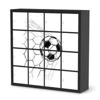 Selbstklebende Folie Eingenetzt - IKEA Expedit Regal 16 Türen - schwarz