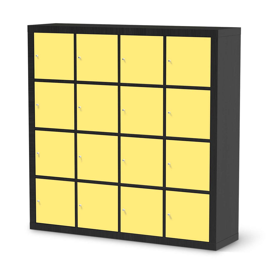 Selbstklebende Folie Gelb Light - IKEA Expedit Regal 16 Türen - schwarz