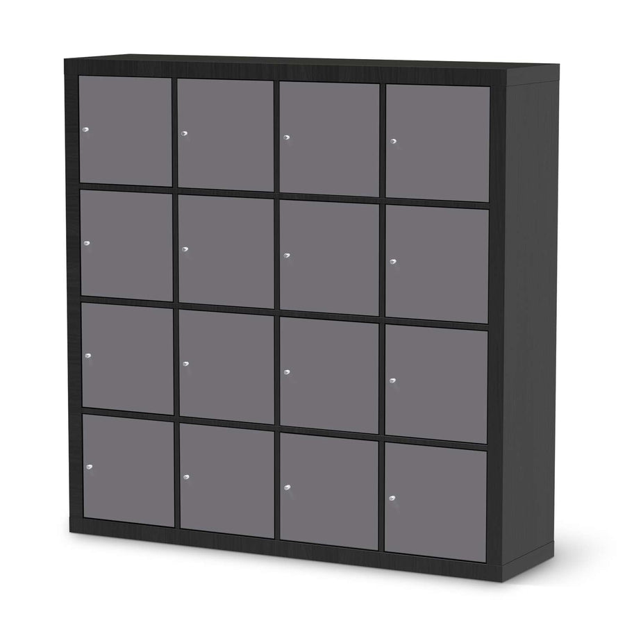 Selbstklebende Folie Grau Light - IKEA Expedit Regal 16 Türen - schwarz