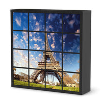 Selbstklebende Folie La Tour Eiffel - IKEA Expedit Regal 16 Türen - schwarz
