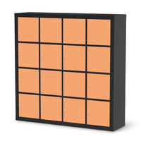 Selbstklebende Folie Orange Light - IKEA Expedit Regal 16 Türen - schwarz