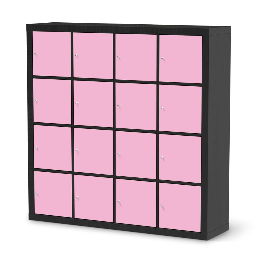 Selbstklebende Folie Pink Light - IKEA Expedit Regal 16 Türen - schwarz