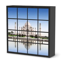 Selbstklebende Folie Taj Mahal - IKEA Expedit Regal 16 Türen - schwarz