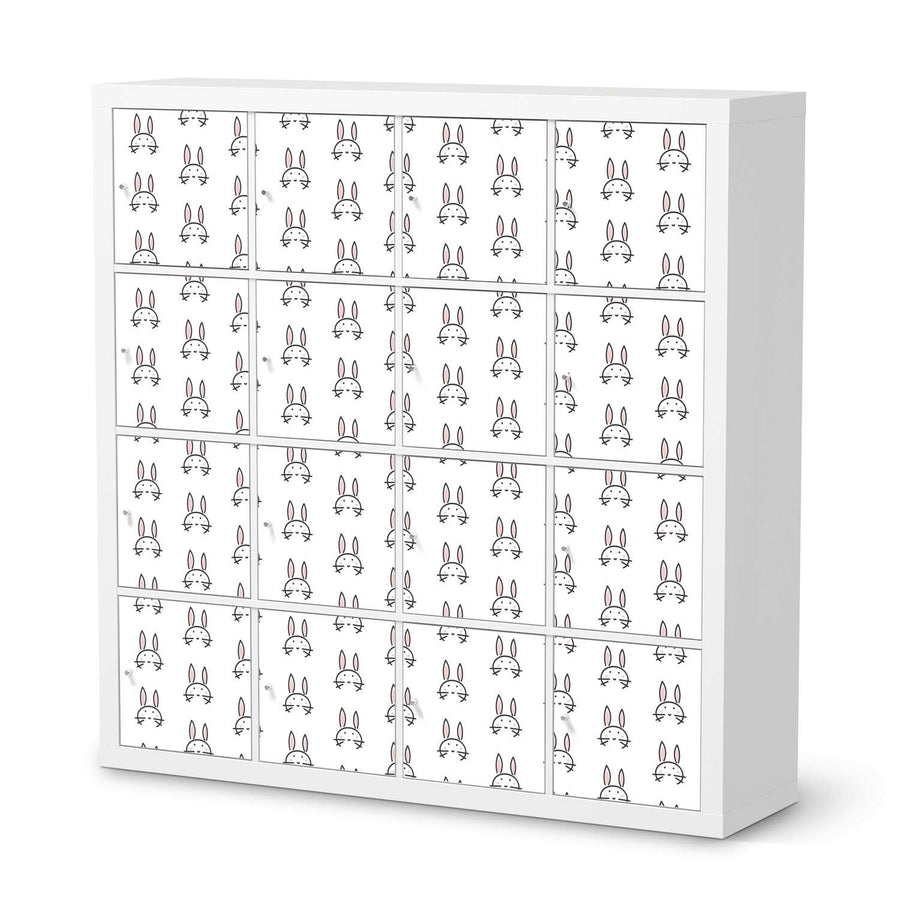 Selbstklebende Folie Hoppel - IKEA Expedit Regal 16 Türen  - weiss