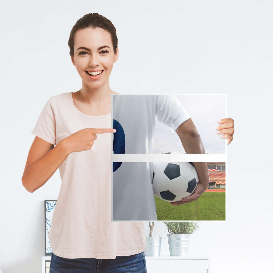 Selbstklebende Folie Footballmania - IKEA Hemnes Kommode 2 Schubladen - Folie