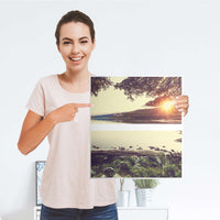 Selbstklebende Folie Seaside Dreams - IKEA Hemnes Kommode 2 Schubladen - Folie