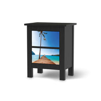 Selbstklebende Folie Caribbean - IKEA Hemnes Kommode 2 Schubladen - schwarz