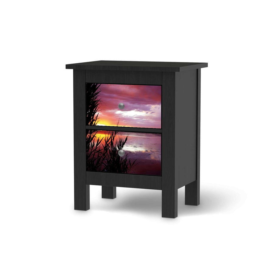 Selbstklebende Folie Dream away - IKEA Hemnes Kommode 2 Schubladen - schwarz