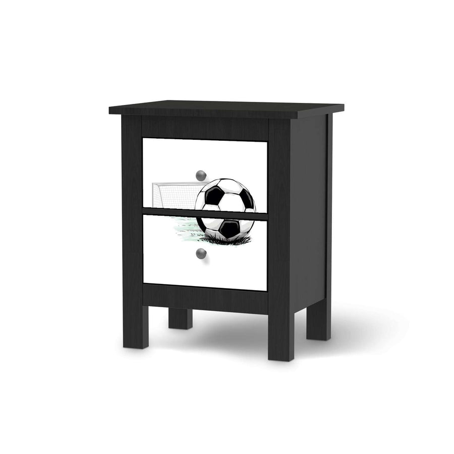 Selbstklebende Folie Freistoss - IKEA Hemnes Kommode 2 Schubladen - schwarz