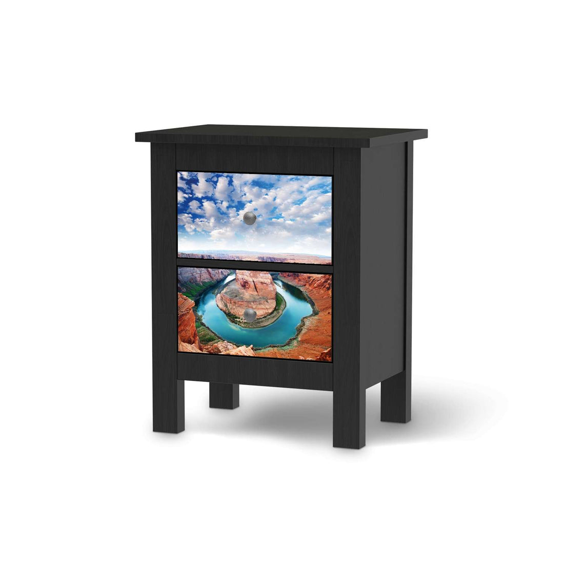 Selbstklebende Folie Grand Canyon - IKEA Hemnes Kommode 2 Schubladen - schwarz