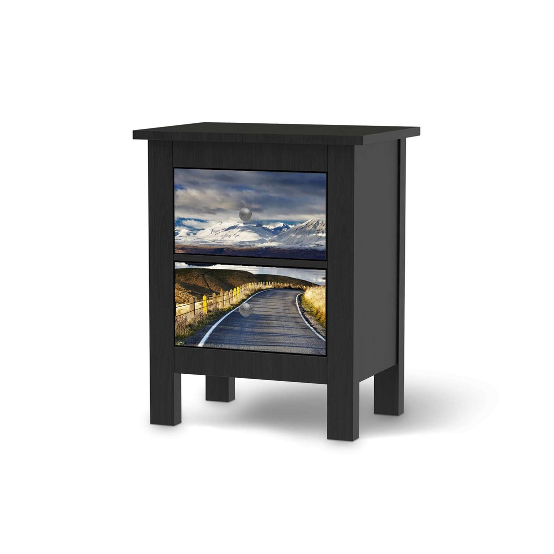 Selbstklebende Folie New Zealand - IKEA Hemnes Kommode 2 Schubladen - schwarz